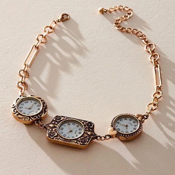 Free People Timeless Watch Choker Necklace in Gold | NWT - Picture 3 of 11